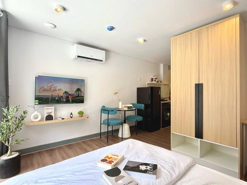 Cho thuê căn hộ ban công gần chợ bà chiểu - phan đăng lưu tiện đi q1, q3, phú nhuận - 2