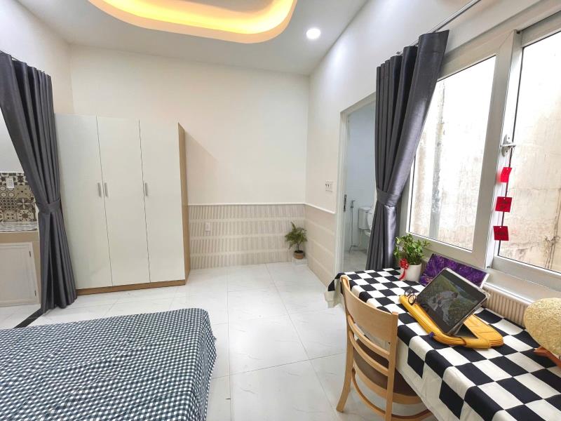 Cho thuê căn hộ mới 1pn có cửa sổ chu văn an - bình thạnh - 4