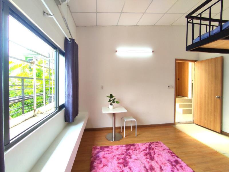 Gác lửng cửa sổ thoáng ngay nơ trang long - gần đại học văn lang - 3