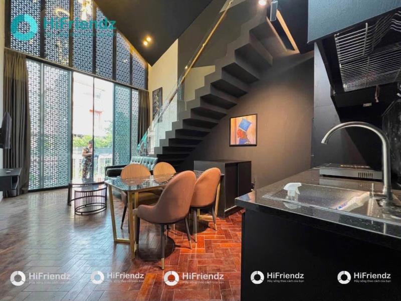 Cho thuê căn hộ duplex tone màu tối sang xịn, full nội thất, gần lotte, ufm, ưu đãi giảm ngay 1tr cho khách ở liền - 2