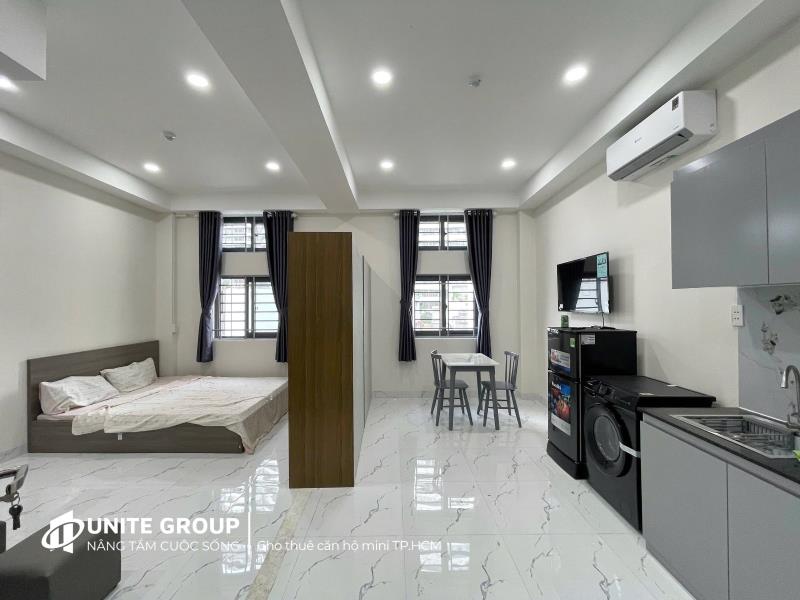 Cho thuê căn hộ studio tách bếp mới xây siêu đẹp ngay xô viết nghệ tĩnh , thuận tiện qua q1, q2 - 3
