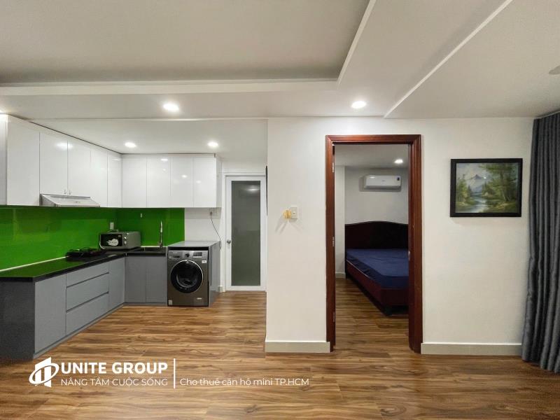 Cho thuê căn hộ 1pn tách bếp 50m2 full nội thất ánh sáng tự nhiên ngay nguyễn hữu cảnh gần cầu sài gòn giáp quận 1,3 khu dân trí cao , an ninh tốt - 4