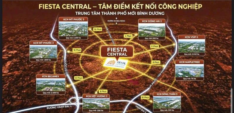 Fiesta central – nhà phố có sổ hồng, hoàn công đầy đủ dt x 30 .chỉ 4ty3 - 3