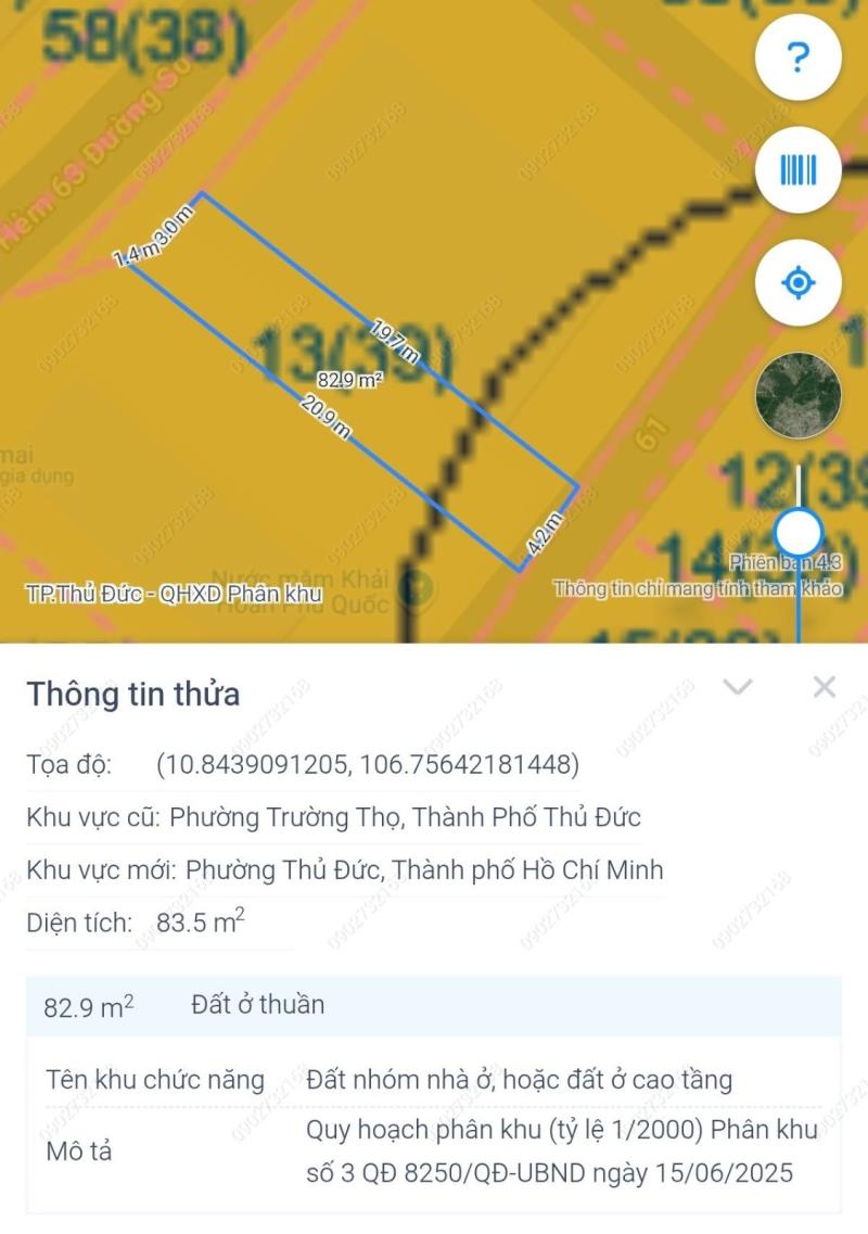 Bán đất 84m2 2 mặt tiền trước sau đường số 8 trường thọ gần đặng văn bi chợ thủ đức  - 4
