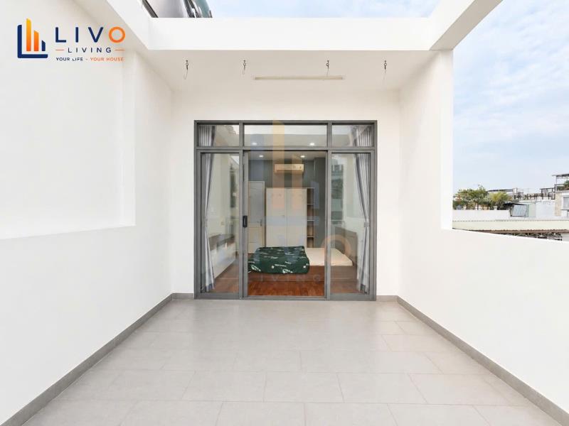 Cho thuê căn hộ ban công siêu to, tách bếp riêng đường nơ trang long, bình thạnh gần chợ bà chiểu, tiện đi q1 - 2
