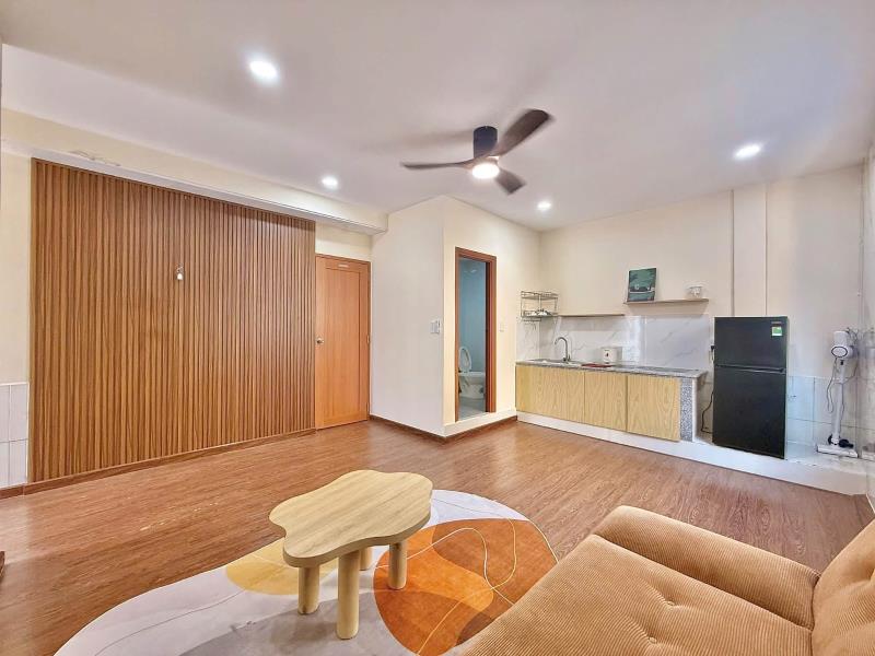 Cho thuê 1pn ban công 45m2 full nội thất ngay ngã tư hàng xanh - cầu thị nghè - thảo cầm viên sg - 3