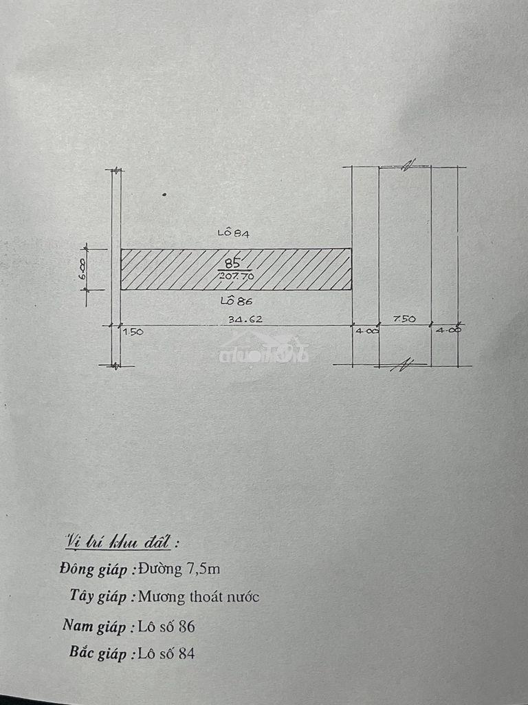 Cần bán đất đặng chất đường 7m5 lề 4m, tổng diện tích hơn 207,7m2 - 3