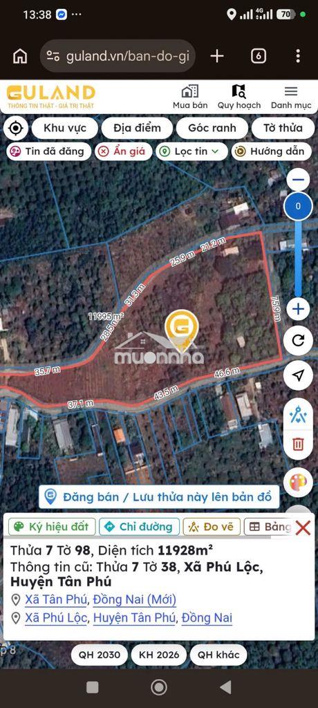 Cần chuyển nhượng quỹ đất hiếm 11.928m2 - p. tân phú, tp. đồng nai - 3