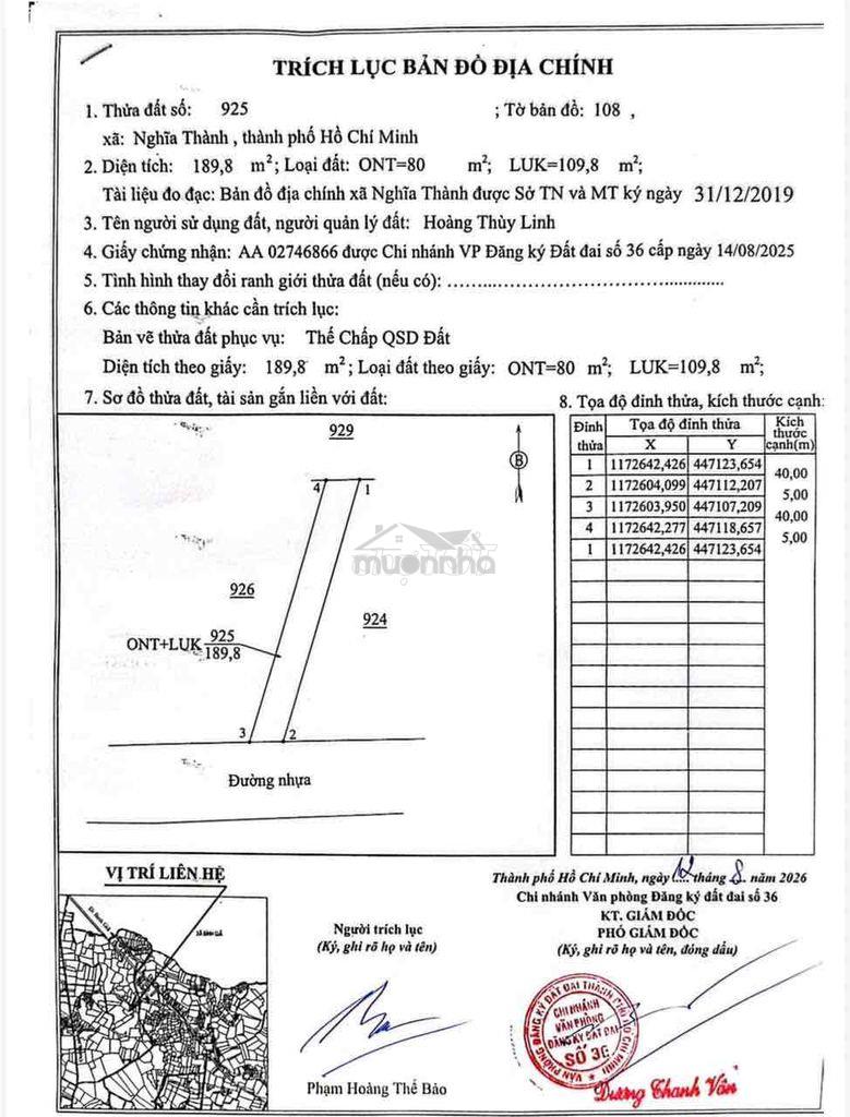 🔥 Chính chủ gửi ace môi giới bán phụ – đất nghĩa thành 189m² - 4