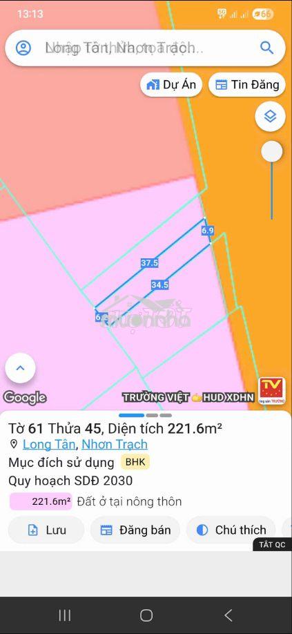 Cần bán gấp gấp đất mặt tiền đường nguyễn hữu cảnh nhơ trạch , - 2