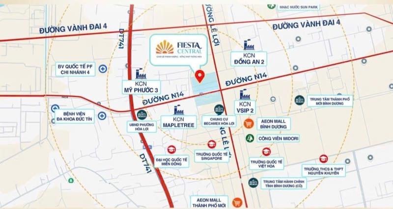 Fiesta central – nhà phố 2 mặt tiền đại lộ lê lợi, 5x30 ful thổ - 0329419***