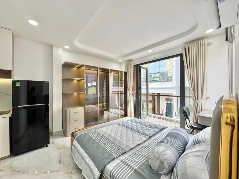 Thuê ngay căn hộ ban công tone luxury cao cấp 40m2 máy giặt riêng ngay phan văn trị gần bạch đằng - tân bình giáp quận 1,3 khu an ninh  - 3