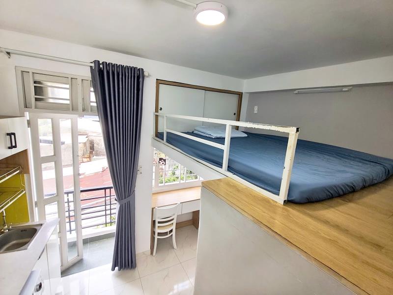 Cho thuê phòng gác lửng, ban công & cửa sổ trời, máy giặt riêng – bình thạnh gần quận 1 & hàng xanh - 4
