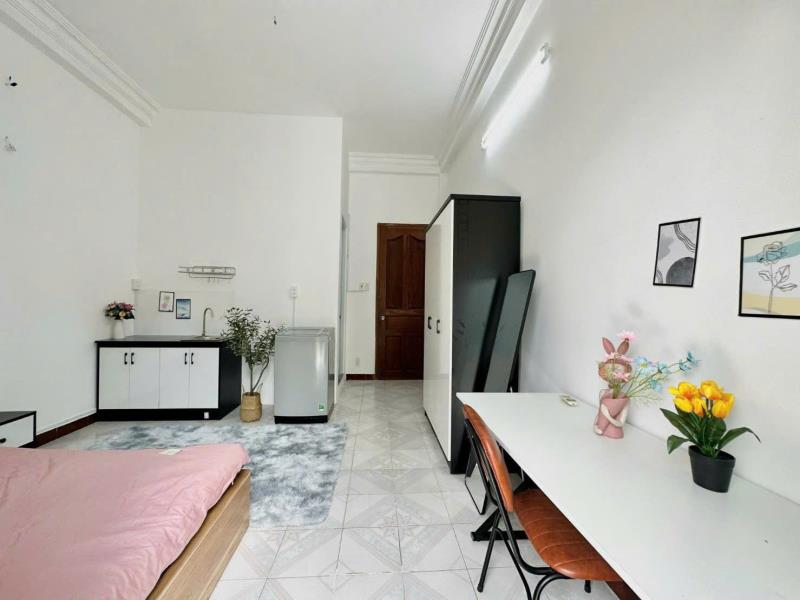 Cho thuê căn hộ studio - full nội thất- có máy giật rêng - bancon siêu to -  bùi đình túy, bình thạnh - 4