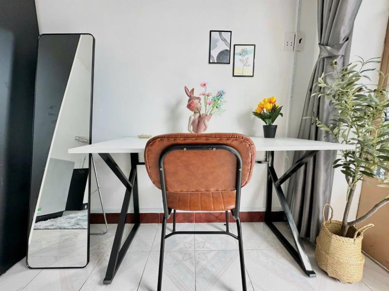 Cho thuê căn hộ studio - full nội thất- có máy giật rêng - bancon siêu to - bùi đình túy, bình thạnh - 2