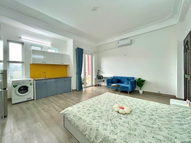 Phòng 45m2 ban công thoáng full nội thất ngay hàng xanh- nguyễn gia trí, bình thạnh - 3