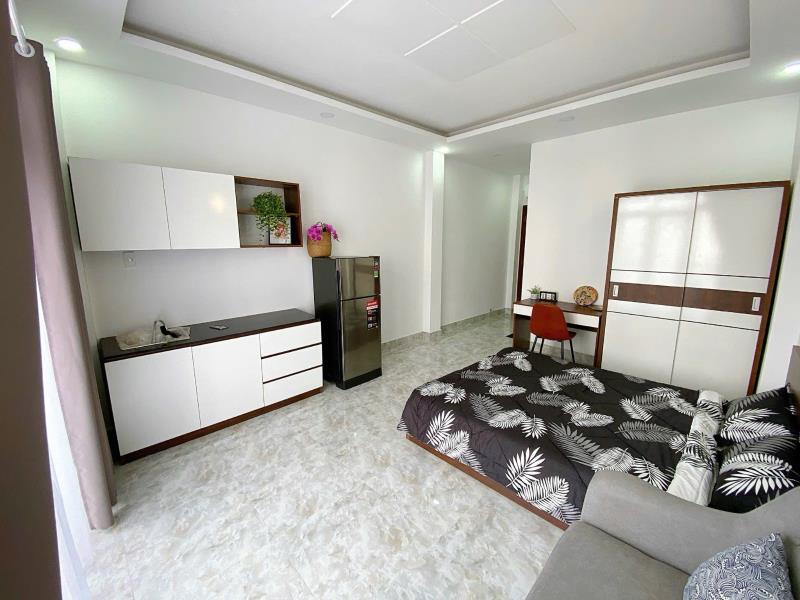 Cho thuê căn hộ studio - full nội thất -bancon thoáng - 45m2 nguyễn thượng hiền- bình thạnh - 3