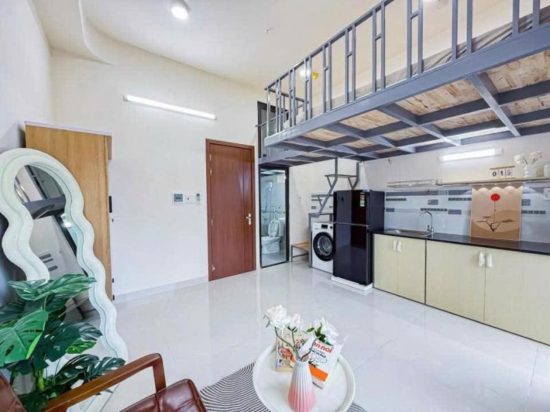 Cho thuê căn hộ có gác, ban công – nội thất đầy đủ – 32m² phó đức chính, bình thạnh – gần chợ bà chiểu - 2