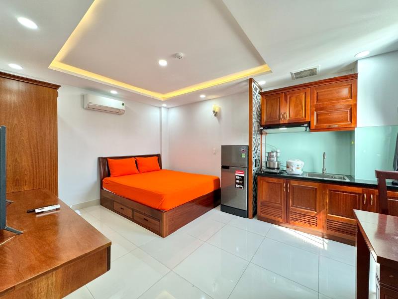 Căn hộ 25m2 thoáng mát an ninh ngay ngã 4 trần quang diệu