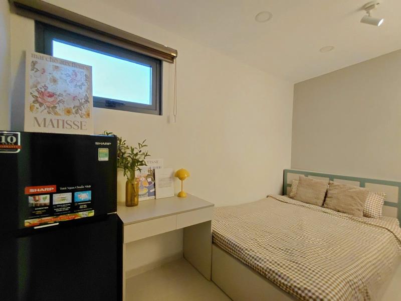 Căn hộ 1 phòng ngủ máy giặt riêng_ hầm xe_thang máy giáp phú nhuận_quận 1_quận 3 - 4