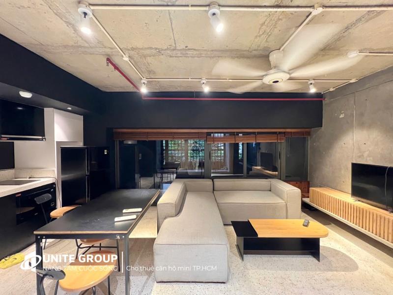 Cho thuê căn hộ 1 phòng ngủ, nội thất đầy đủ – máy giặt riêng – 56m² điện biên phủ, bình thạnh – gần hàng xanh - 4