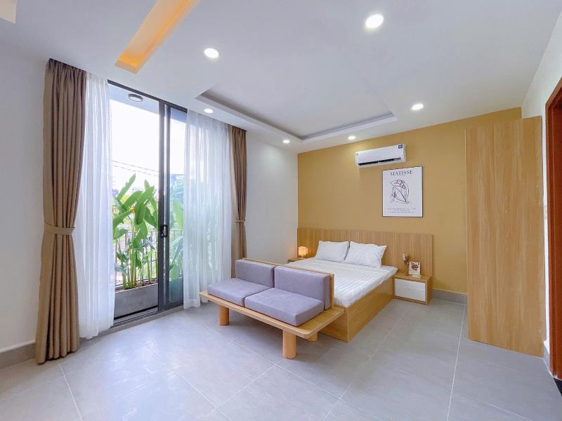 1 phòng ngủ 50m2 ban công thoáng full nội thất mới ngay hàng xanh giáp quận 1- điện biên phủ, bình thạnh