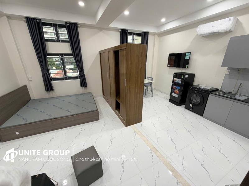 Căn hộ mới 100% full nội thất máy giặt riêng bình thạnh gần ngã tư hàng xanh tiện đi quận 1, 2 - 3
