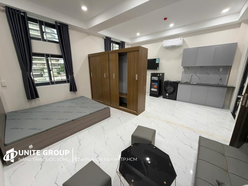 Căn hộ mới 100% full nội thất máy giặt riêng bình thạnh gần ngã tư hàng xanh tiện đi quận 1, 2 - 4