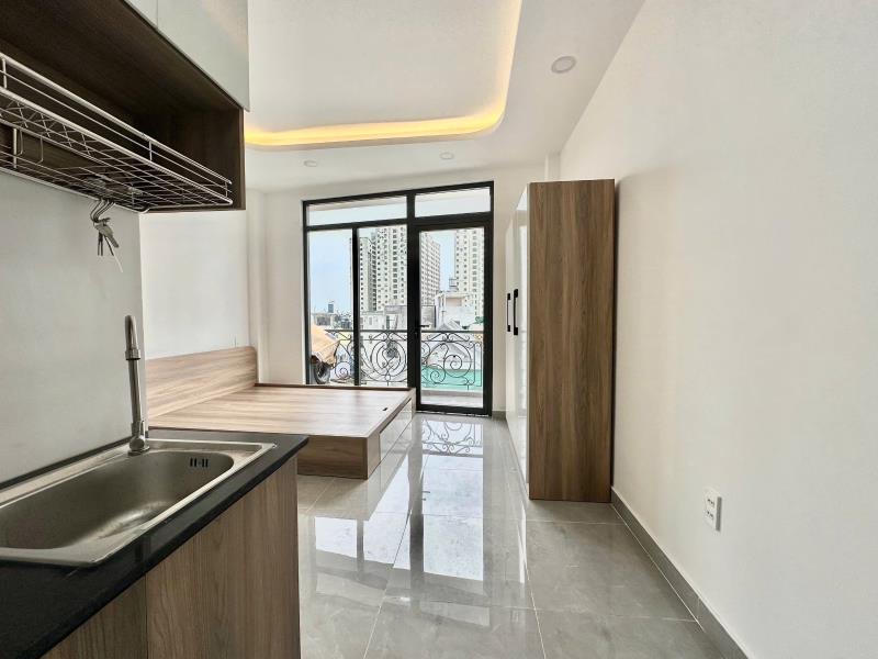 Cho thuê căn hộ ban công, thang máy-35m2-ngay nơ trang long,bình thạnh gần chợ bà chiểu, cầu bông,q1 - 3