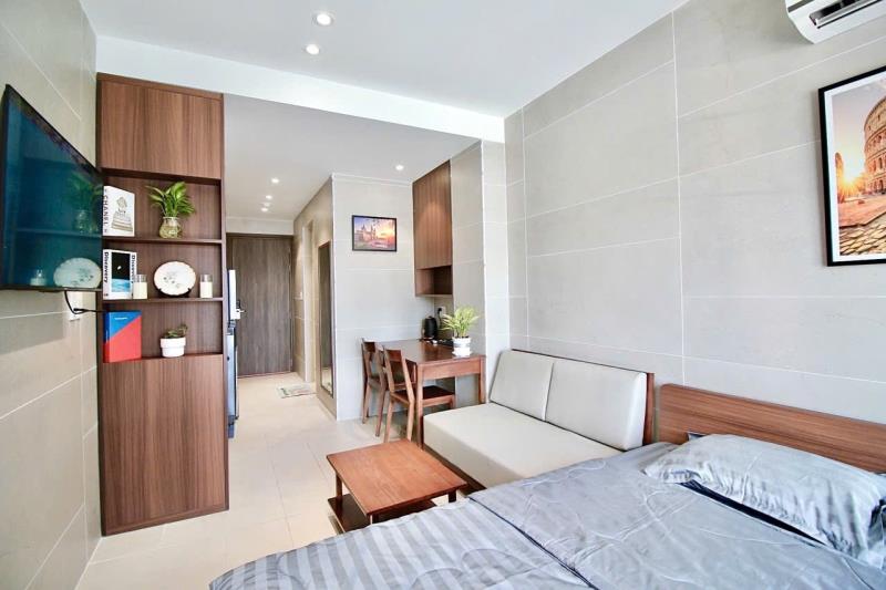 Cho thuê căn hộ cao cấp có ban công full nội thất đường nguyễn kiệm quận phú nhuận, sát q1, q3 - 4