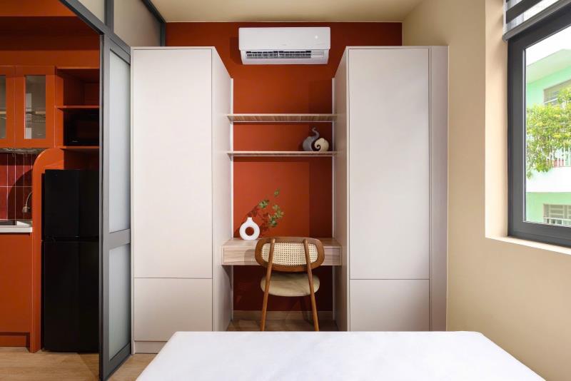Cho thuê căn hộ 1 phòng ngủ, full nội thất, cửa sổ lớn, máy giặt riêng, tại bình thạnh gần điện biên phủ, quận 1, quận 3 - 4