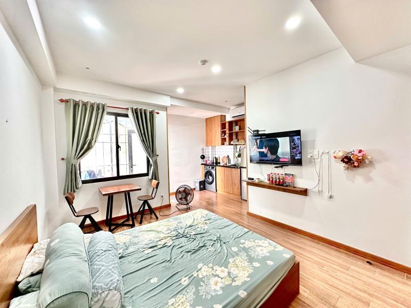 Cho thuê căn hộ mini full nội thất phan văn trị đi đại học văn lang bình thạnh