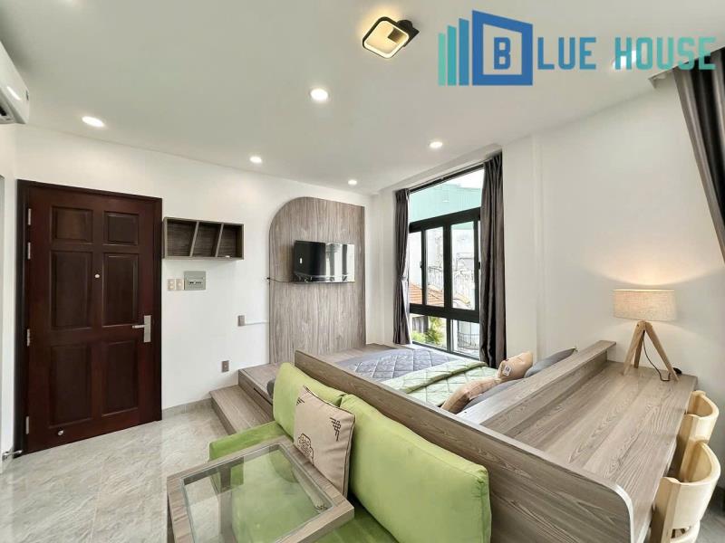 Cho thuê căn hộ studio cửa sổ vòm lớn võ thị sáu quận 3 gần công viên lê văn tám full nội thất - 2