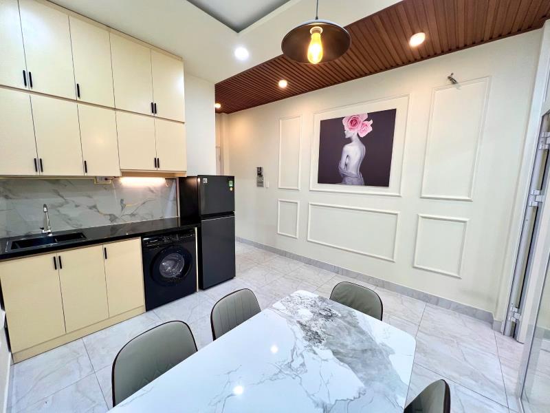 Cho thuê căn hộ 1 phòng ngủ bình thạnh, full nội thất, rộng rãi, cửa sổ lớn, máy giặt riêng - gần hàng xanh, quận 1, quận3  - 4
