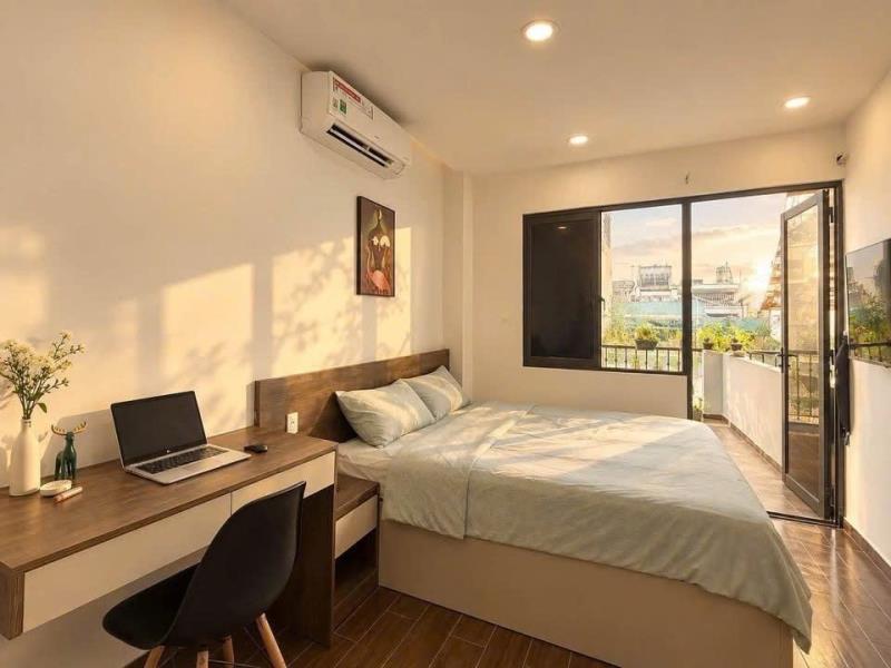 Cho thuê căn hộ 1 phòng bình thạnh, full nội thất, rộng rãi, thoáng mát, cửa sổ lớn, gần phan đăng lưu, phú nhuận, quận 1 - 3
