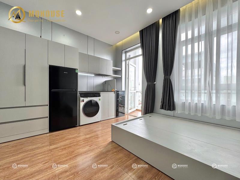 Studio ban công - full nội thất, nhà mới xây - gần etown, ga t3 - 4