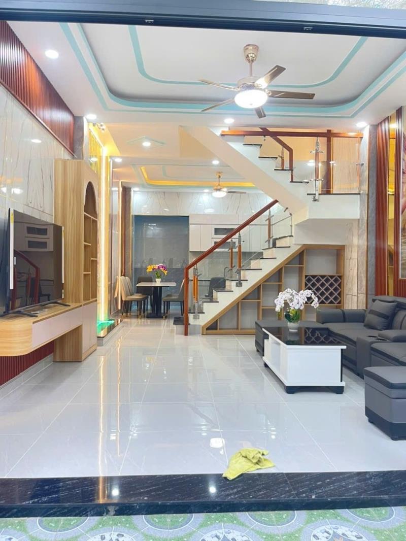 Bán nhà 4 tầng mới 100%, hẻm xe hơi tỉnh lộ 43 bình chiểu, đầy đủ nội thất - 4