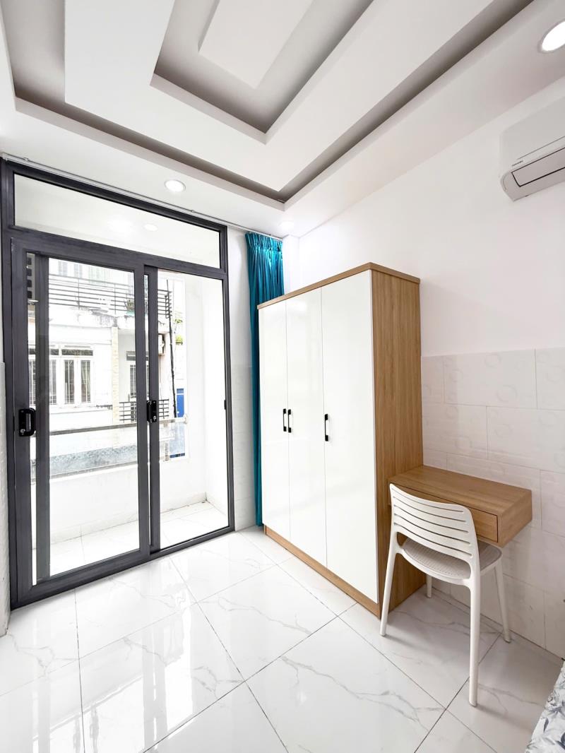 Căn hộ ban công siêu rộng full nội thất ngay vũ tũng, bình thạnh sát chợ bà chiểu,hàng xanh  - 3