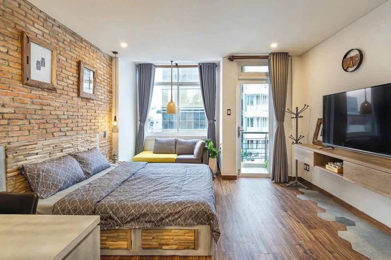Căn hộ studio ban công full nội thất yên thế tân bình - gần san bay tân sơn nhất 35m2