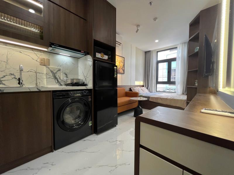Căn hộ full nội thất cao cấp cửa sổ thoáng nguyễn trãi quận 5 gần cầu nguyễn văn cừ, nowzone