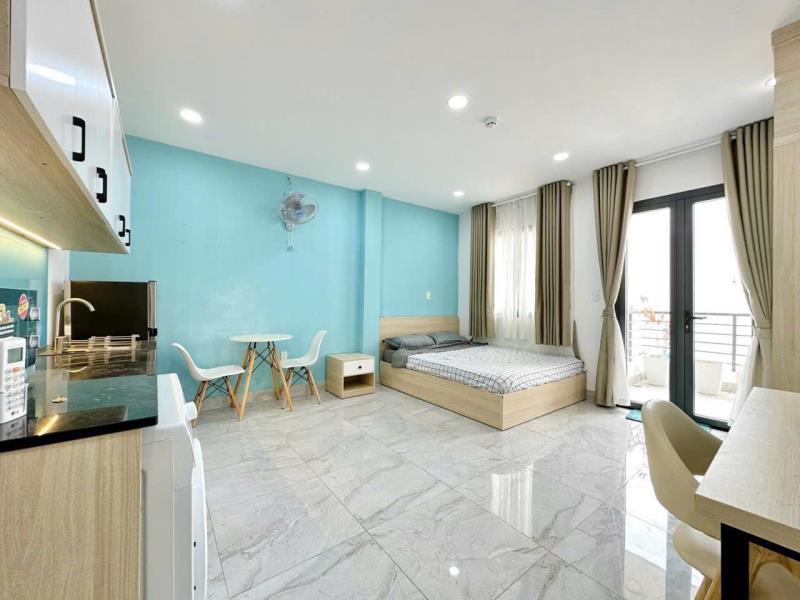 Cho thuê căn hộ phú nhuận, full nội thất, ban công, máy giặt riêng, cửa sổ lớn, thoáng mát, rộng rãi, gần phan đăng lưu, bình thạnh, quận 1 - 2