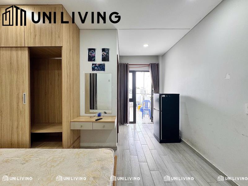 Studio full nội thất tách bếp sân thượng lớn gần đh văn lang - 4