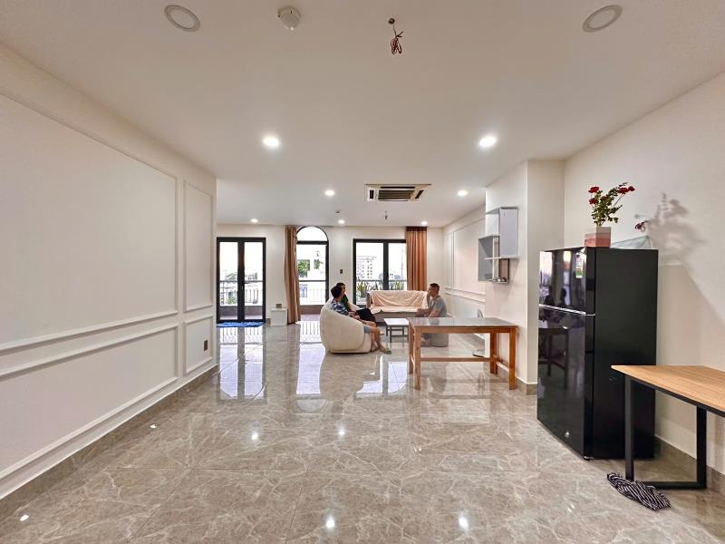 Cho thuê căn hộ 100m² ban công riêng rộng thoáng, full nội thất – nguyễn xí, bình thạnh | gần đh văn lang, emart - 2