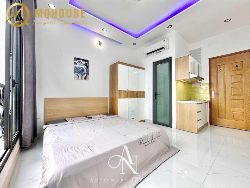Cho thuê căn hộ ban công thoáng mát, full nội thất hiện đại – gần đại học kinh tế, mở, hoa sen - thích quảng đức, quận phú nhuận - 2