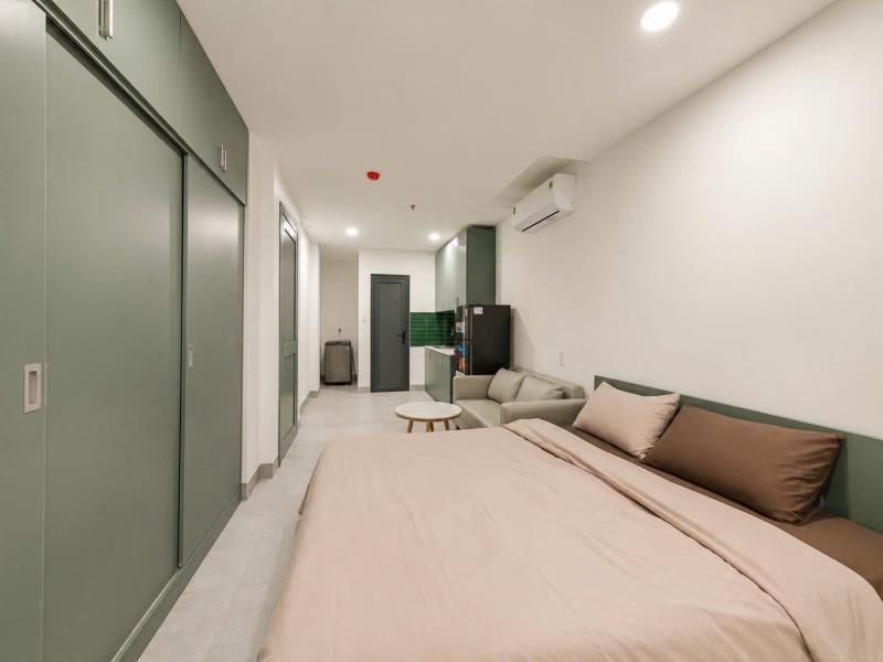 Cho thuê căn hộ bình thạnh full nội thất, cửa sổ lớn, máy giặt riêng, rộng rãi, thoáng mát, gần phan đăng lưu, phú nhuận, quận 1  - 4