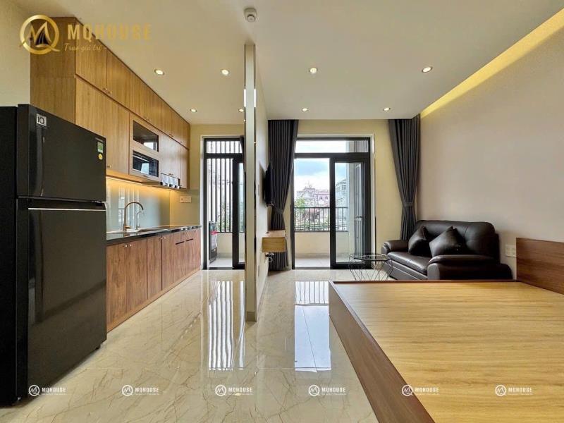 Khai trương studio bancol tách bếp | 📍tân sơn nhì | full nội thất - thang máy