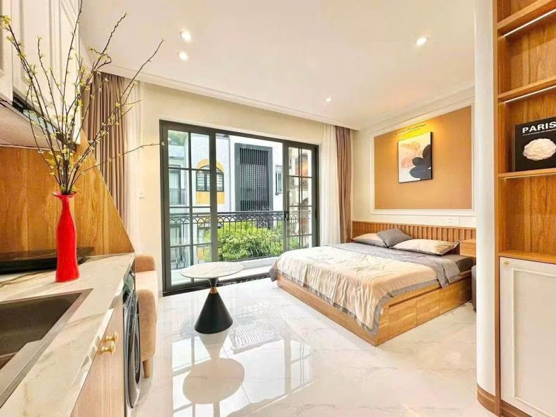 Cho thuê studio ban công siêu thoáng - full nội thất, gần mai chí thọ