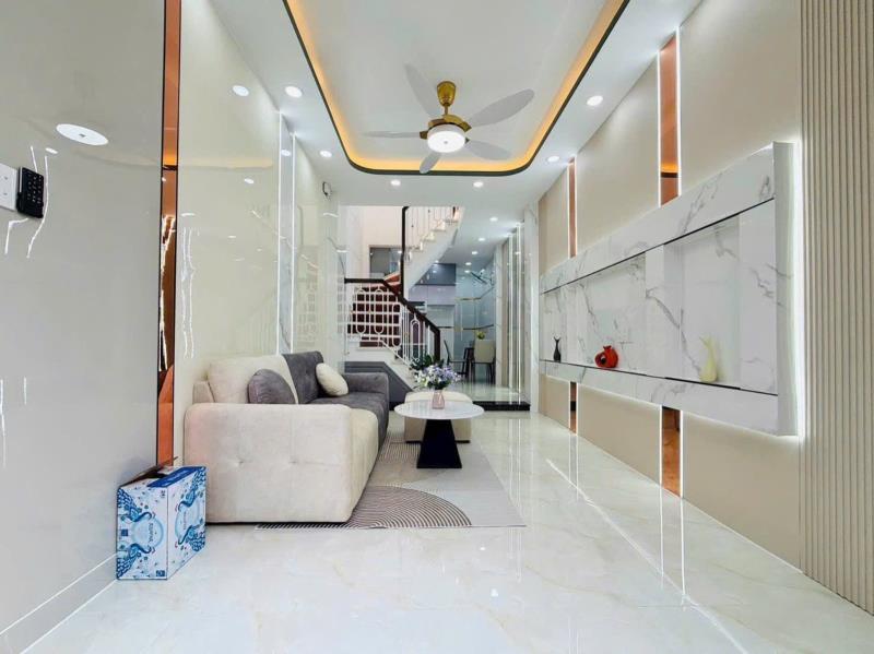 Mặt tiền kênh tx24, nhà 3 tầng btct, đường nhựa 7m, 70m2, 5 tỷ nhỉnh - 3