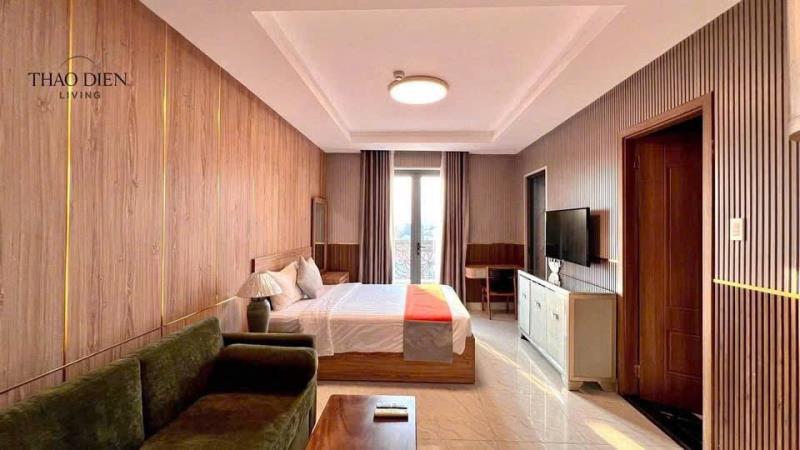 Cho thuê căn hộ dịch vụ - ban công - hồ bơi - ở khu vực thảo điền quận 2