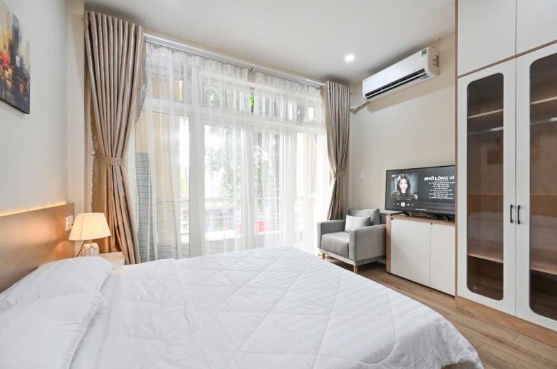 Cho thuê căn hộ 1pn full nội thất ban công thoáng mát trần quang khải quận 1 gần chơ tân định  - 2